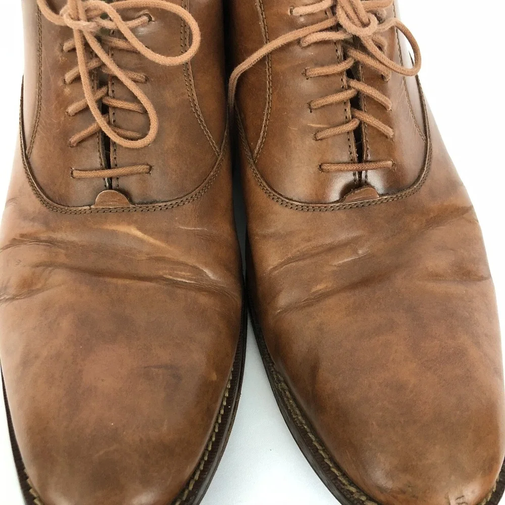 Cole Haan Grand OS  Mens Brown Leather Oxford Dress Shoes Size‎ 11.5 C12849